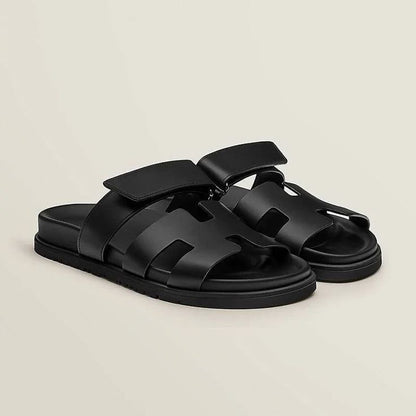 HERMES CHYPRE SANDALS (BLACK)